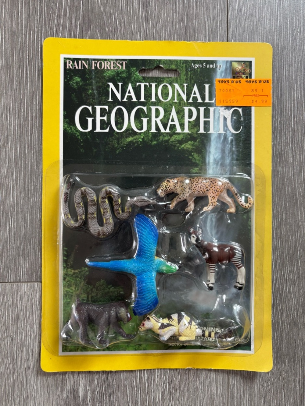 Vintage Rare National Geographic X Toys R Us Lot 6 Rain forest Animal Figures